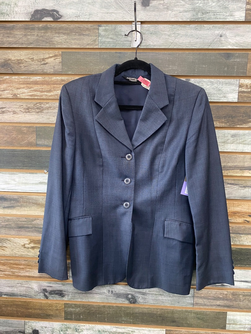 USED Grand Prix Ladies English Show Coat 14R navy
