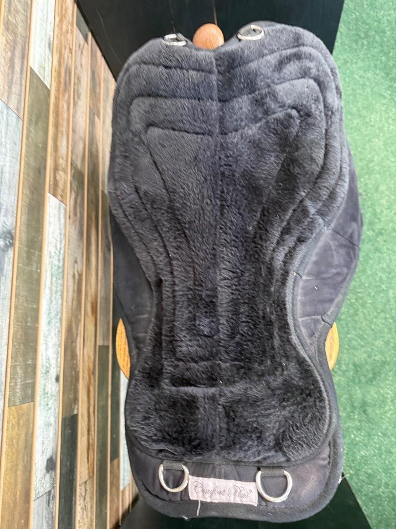 USED Comfort Plus Western Style Bareback Pad 22.5" Black