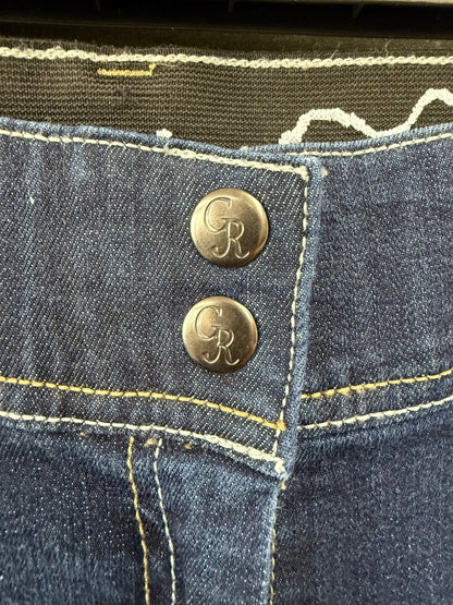USED Goode Rider Knee Patch Breeches 28R Denim