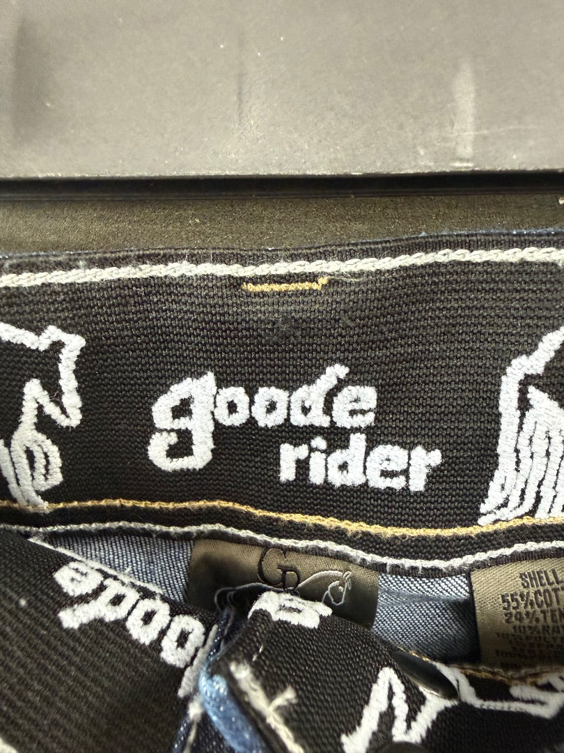 USED Goode Rider Knee Patch Breeches 28R Denim
