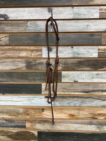 USED Weaver One Ear Headstall Full Dark Oil
