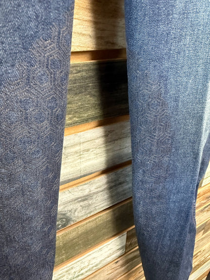 USED Ariat Ladies Knee Patch Breeches 28R Denim