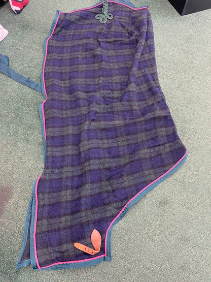 USED None Coolers 82" Blue and Green Plaid