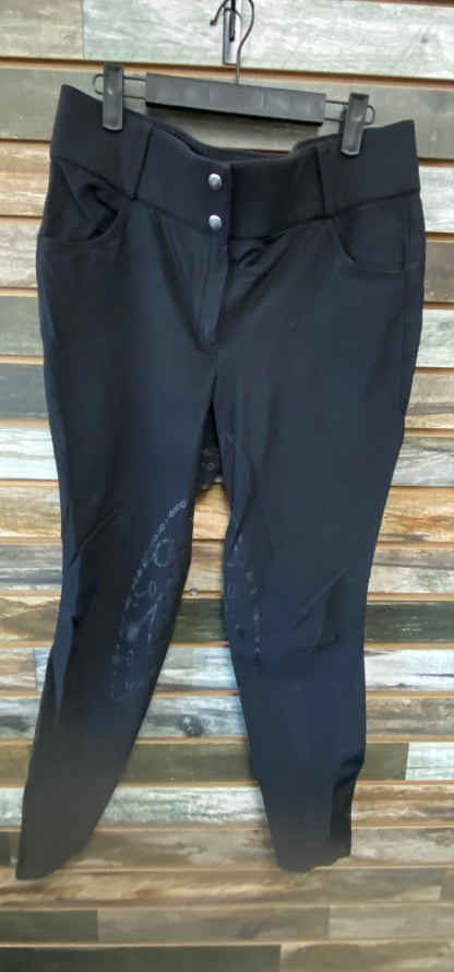 USED PS of Sweden Ladies English Breeches Full Seat 44ES(34us) Black