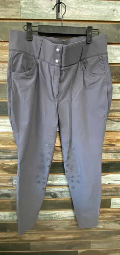 USED PS of Sweden Ladies English Breeches Full Seat 44ES(34us) Light Grey