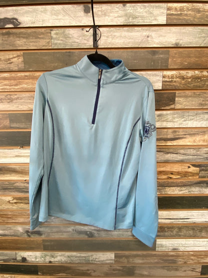 USED ROMFH Ladies English Riding Top Long Sleeve Medium Light Blue