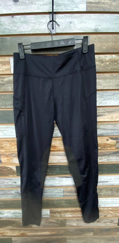 USED Okay Knee Patch Tights L Black
