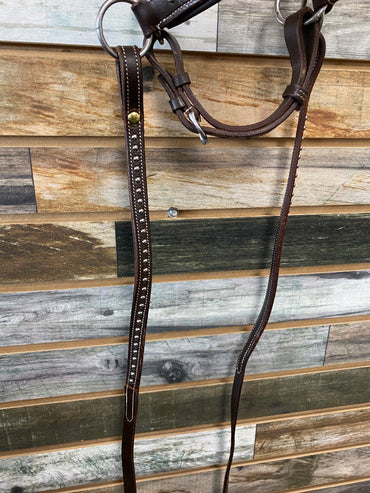 USED  Side Pull w/ Reins Cob Dark Oil