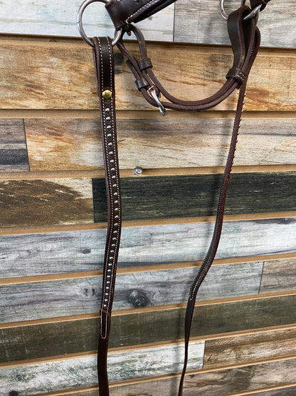 USED  Side Pull w/ Reins Cob Dark Oil