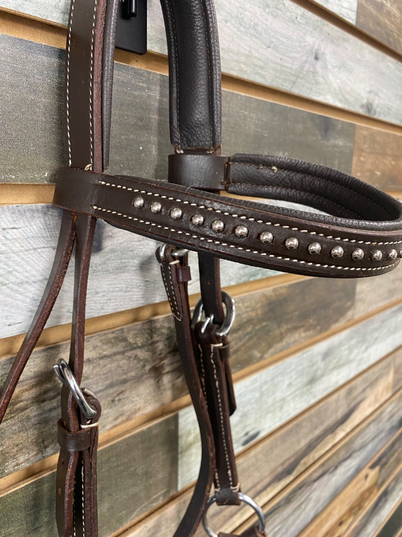 USED  Side Pull w/ Reins Cob Dark Oil