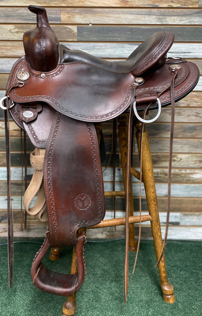 USED  Western Trail Saddle 15" Dark Oil