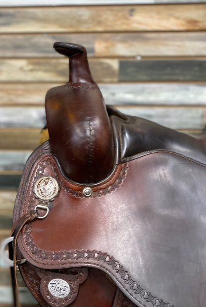 USED  Western Trail Saddle 15" Dark Oil