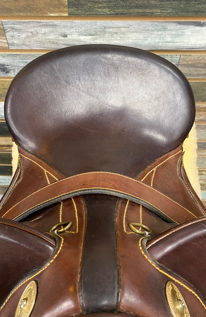 USED The Australian Stockmans Saddlery Australian Saddle 15” Dark Oil