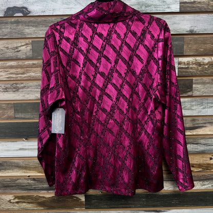 USED  Custom Made Ladies Western Show Shirt Medium Deep Fushia