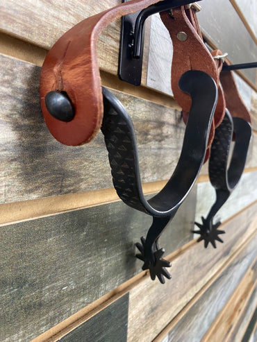 USED Weaver Large Rolling Spur Ladies Medium Oil/Black