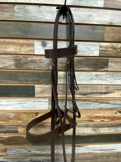 USED Henri De Rivel English Hunter Bridle Full Dark Oil