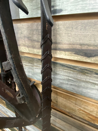 USED Henri De Rivel English Hunter Bridle Full Dark Oil