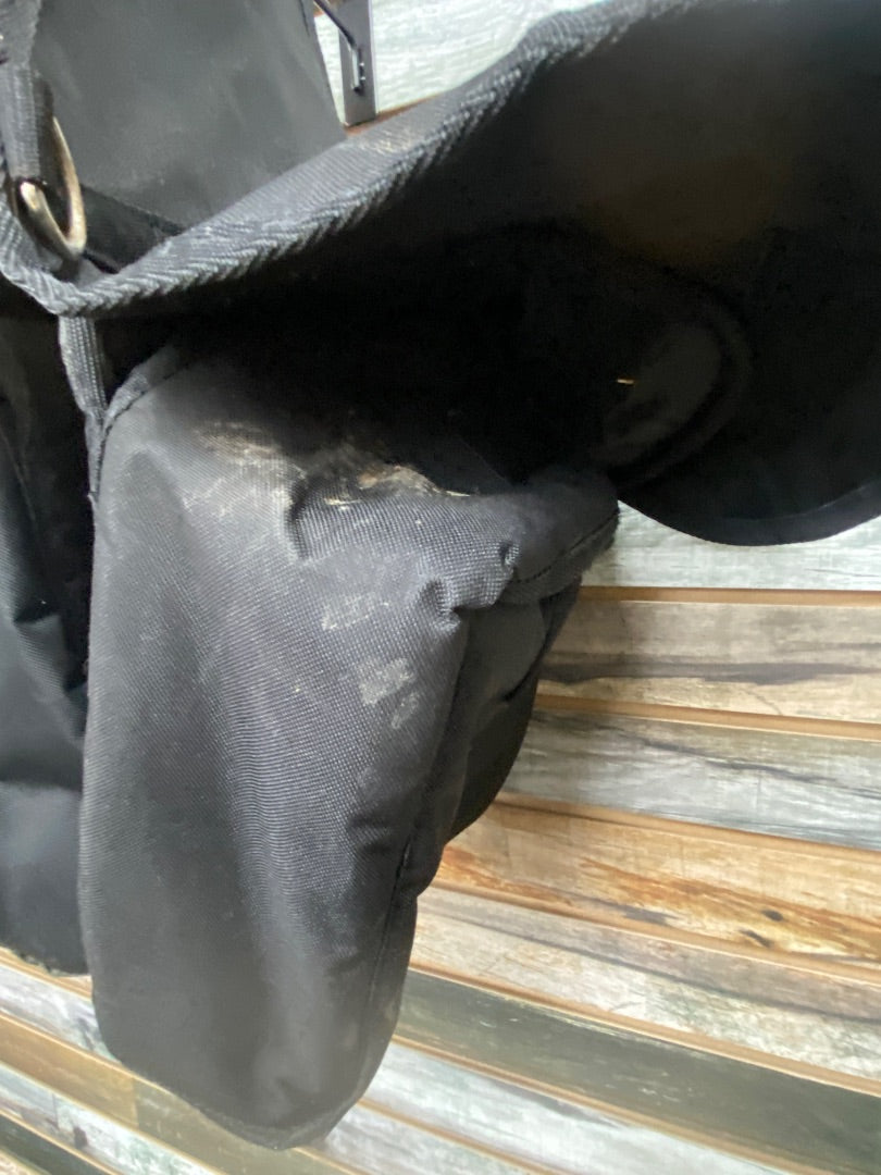 USED Weaver Western Nylon Saddle Bag Horse Black