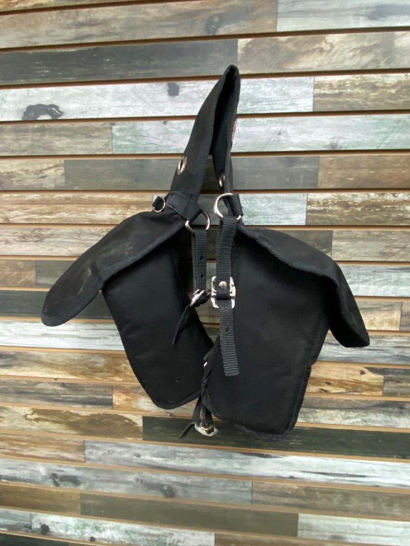 USED Weaver Western Nylon Saddle Bag Horse Black