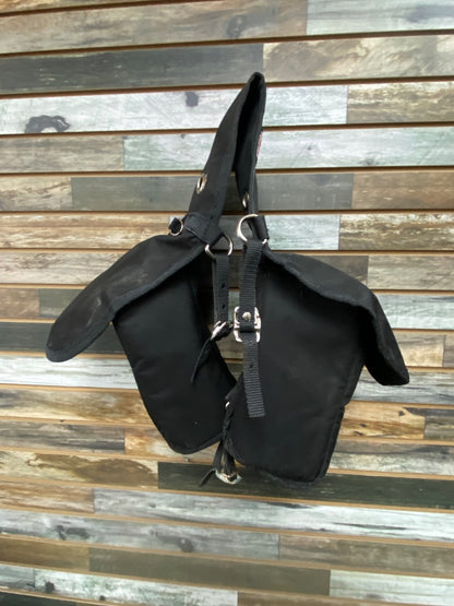 USED Weaver Western Nylon Saddle Bag Horse Black
