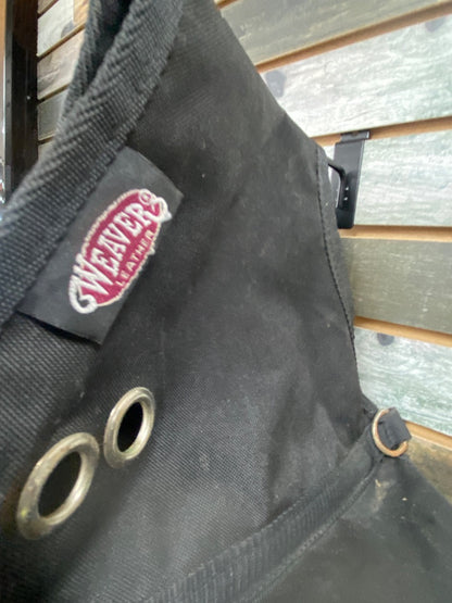 USED Weaver Western Nylon Saddle Bag Horse Black