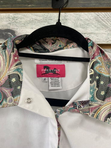 USED RJ Classics Ladies Show Shirt XL White