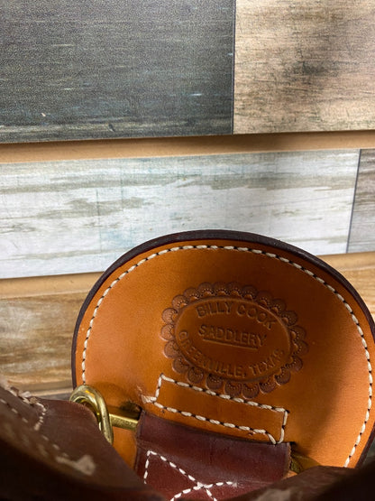 USED Billy Cook Western All Around Saddle 17” Tan/Dark Oil