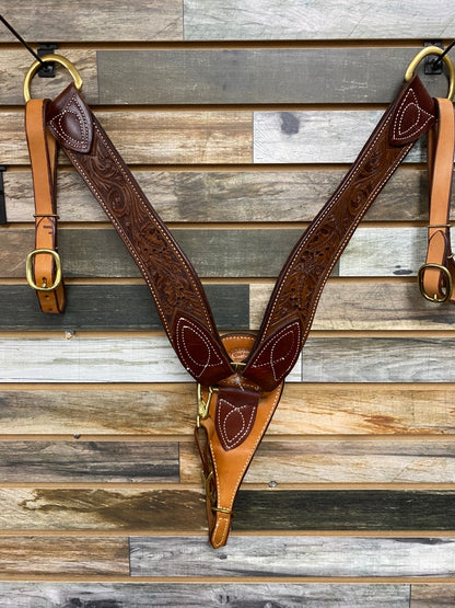 USED Billy Cook Western All Around Saddle 17” Tan/Dark Oil