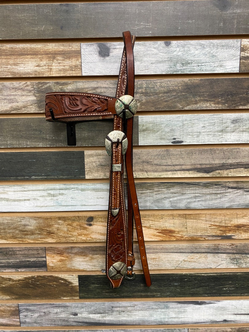 USED  Western Browband Headstall Horse Medium Oil
