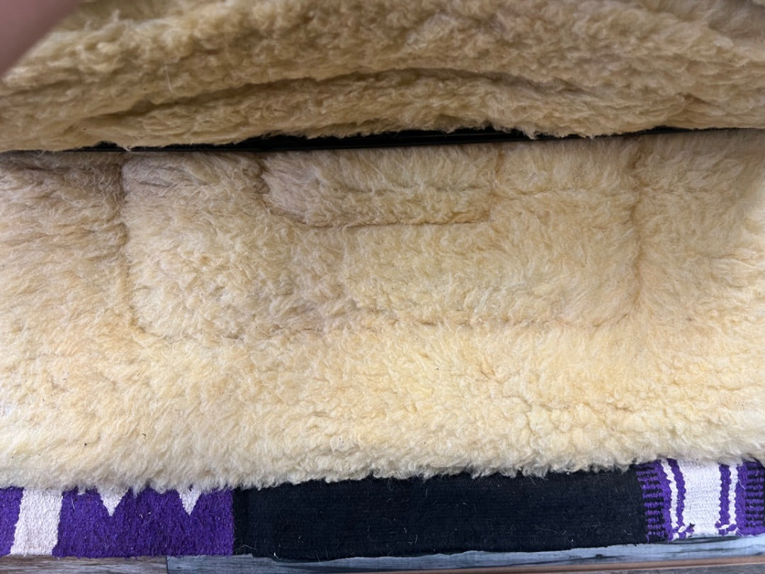 USED  Western Saddle Pad 33" X 30" Purple/Black/White