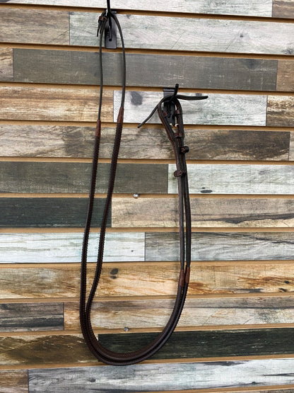 USED Beval English Rubber Rein 52” Dark Oil