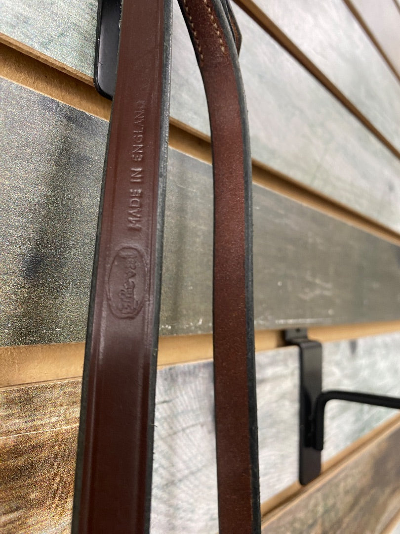 USED Beval English Rubber Rein 52” Dark Oil