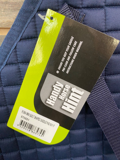 USED Roma English Saddle Pads Full Navy Blue