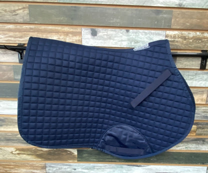 USED Roma English Saddle Pads Full Navy Blue