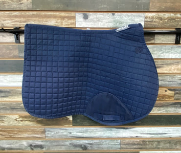 USED Roma Quilted Saddle Pad Full Navy