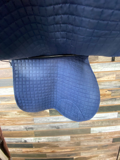 USED Roma Quilted Saddle Pad Full Navy