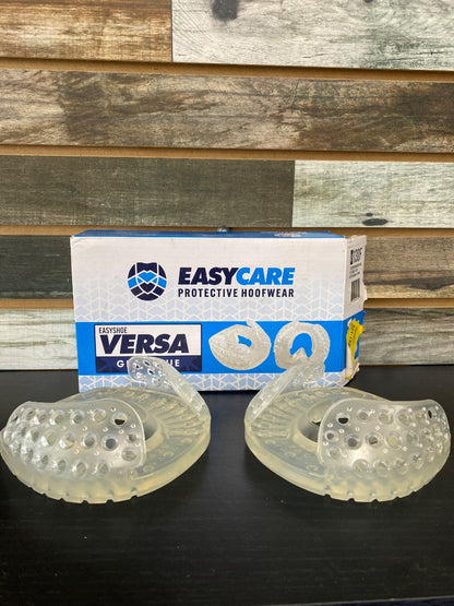USED Easy Care NIB Pair of Glue On Shoes 13 Clear