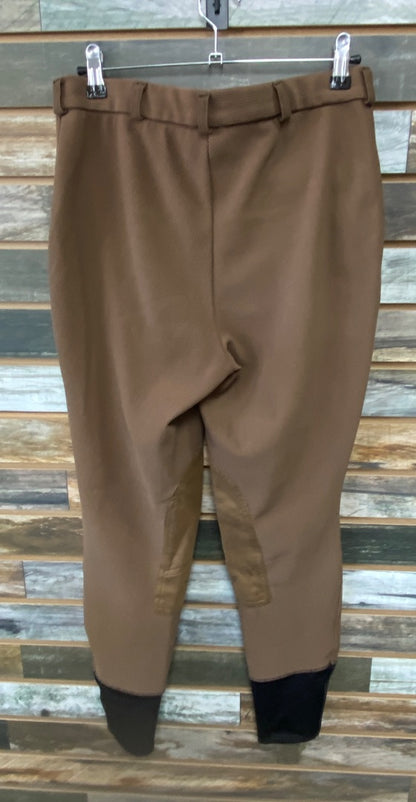 USED Tuffrider Knee Patch Breeches 32 Brown