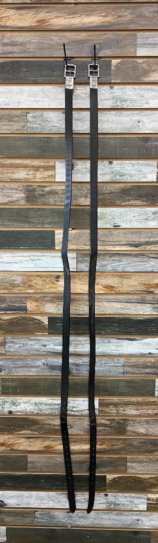 USED Wintec English Stirrup leathers 63" Black