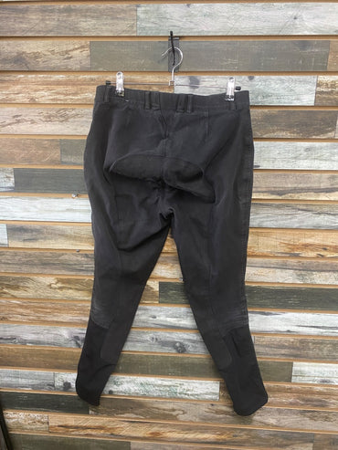 USED Ariat Ladies English Full Seat Breeches 30L Black