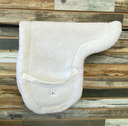 USED Stateline Tack English Fleece Pad  White