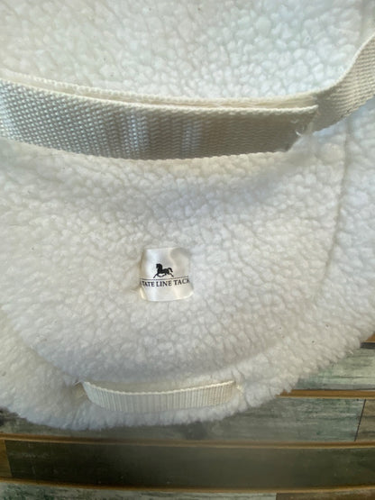 USED Stateline Tack English Fleece Pad  White