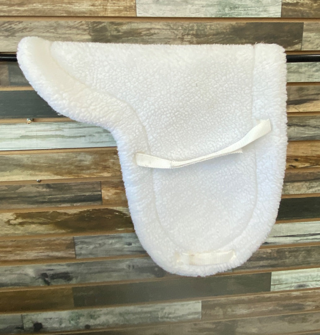 USED Stateline Tack English Fleece Pad  White