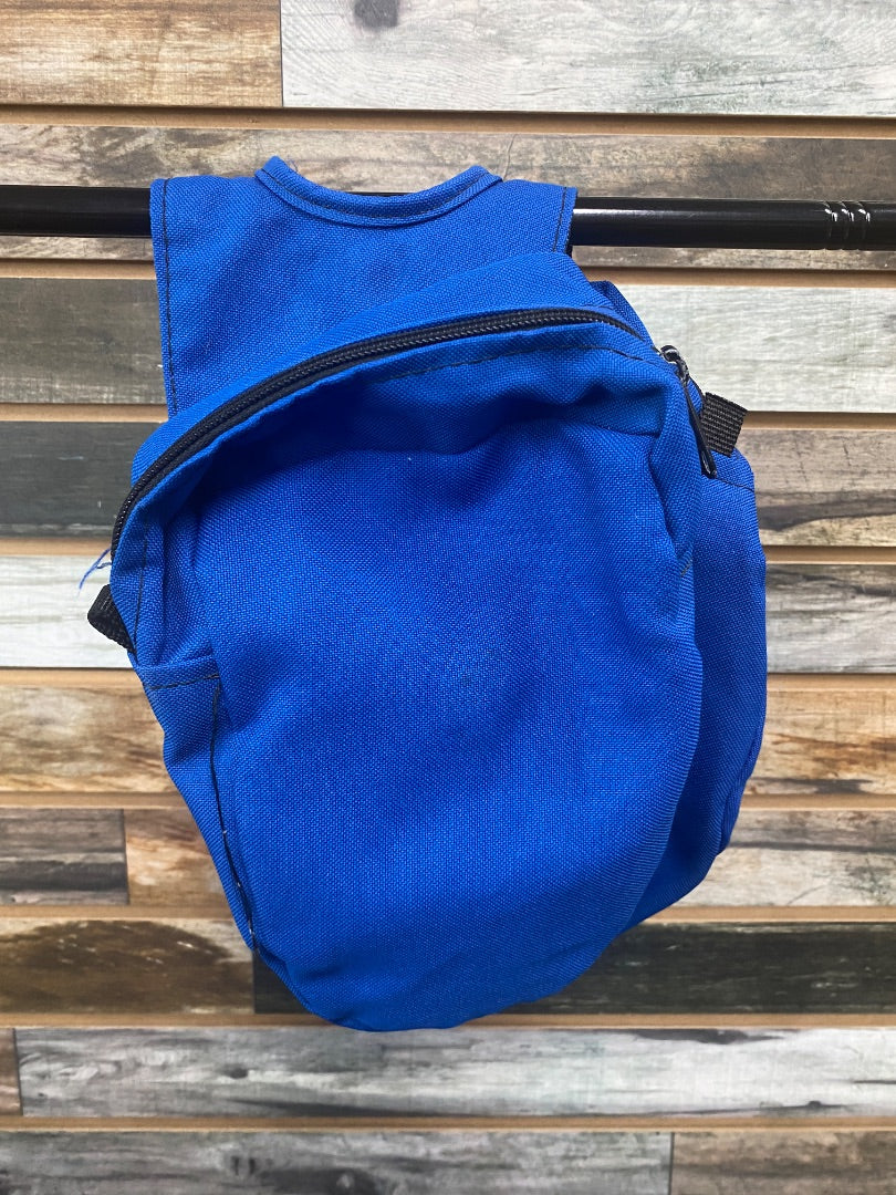 USED blue horn Saddle Bag