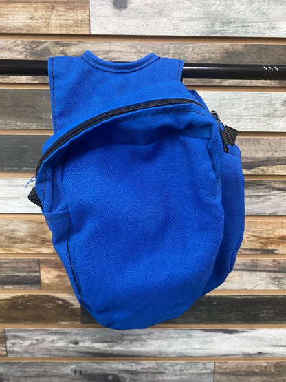 USED blue horn Saddle Bag