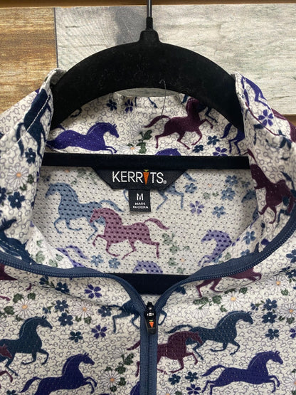 USED Kerrits Youth English Riding tops Medium Horses Running