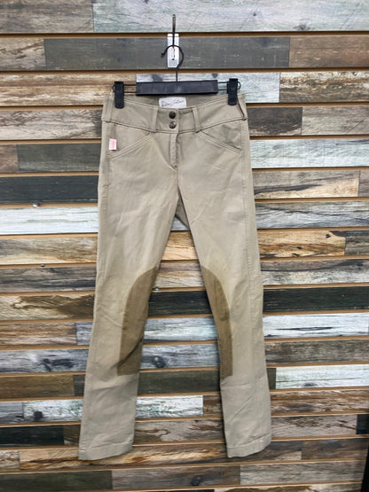 USED Tailored Sportsman Youth English Breeches 14 Tan