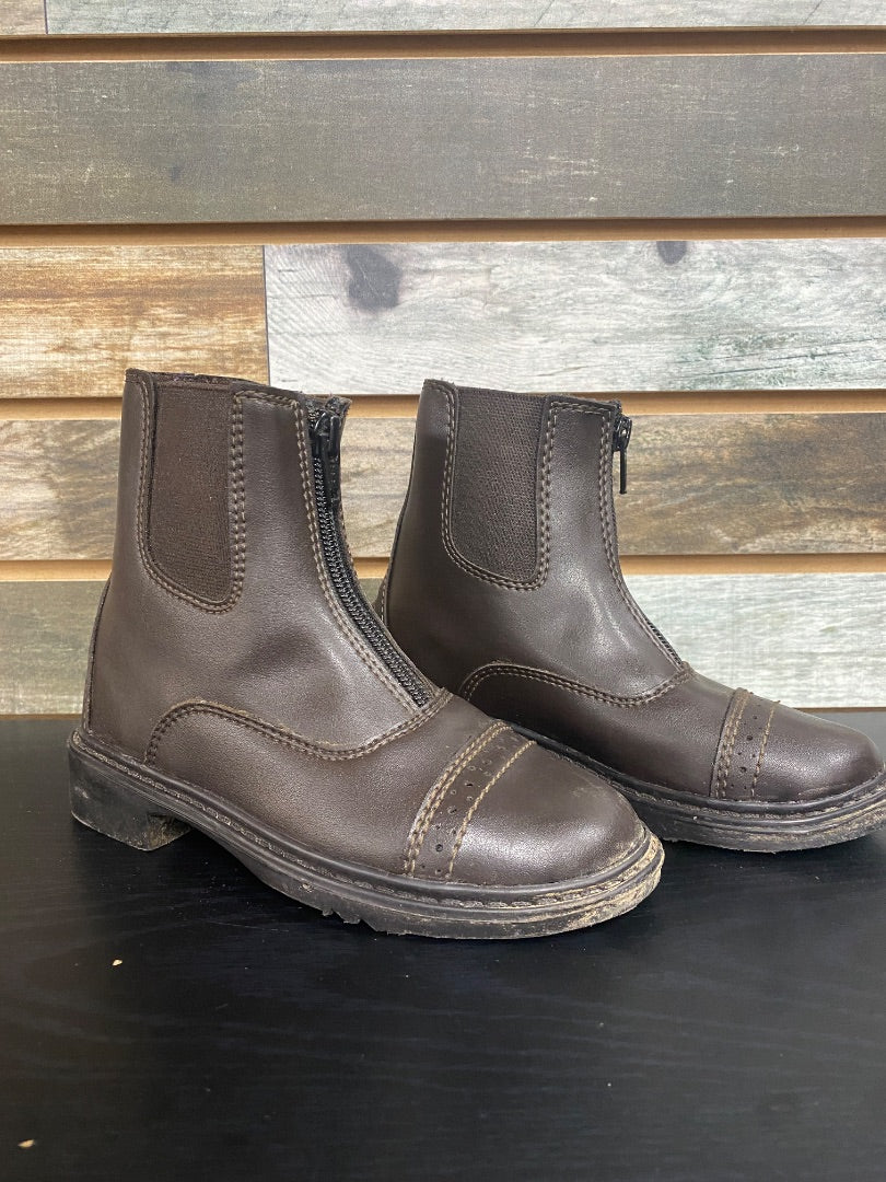 USED Tuffrider Youth Paddock Boots 13 Brown