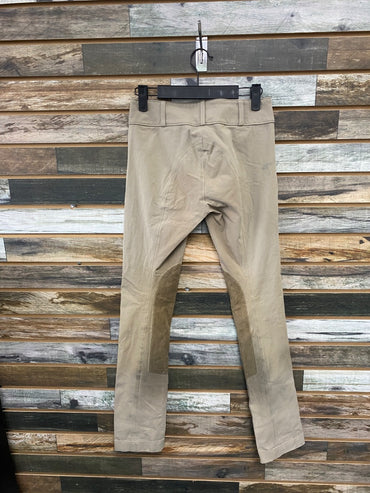 USED Tailored Sportsman Knee Patch Breeches 12 Tan
