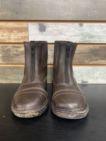 USED Tuffrider Youth Paddock Boots 13 Brown